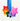 Shimmering Star Award by Fitness Finders: Colorful assortment of shiny, bright star award tokens on a blue lanyard