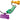 Superstar by Fitness Finders: Purple star token, green Toe Token, and yellow rocket ship token on a chain, student incentives