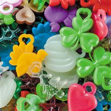 Holiday Charm Bundle by Fitness Finders: Colorful assortment of holiday tokens including turkeys, pumpkins and shamrocks, student fitness awards and motivation tokens