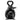 Elegant replica of an emperor penguin charm, designed in a solid black finish, featuring a heart-shaped loop, perfect as a winter award or motivational gift for achieving goals.