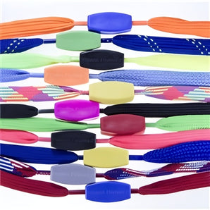 24" LaceLink™ Lanyard - Royal Blue and Royal Blue/Lime Lace Colors by Fitness Finders: Assortment of lanyards and fitness tokens