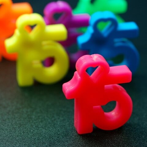Plastic Tokens Math #15 Medal - Plastic Tokens for School Incentive Programs – Fitness Finders