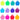 Carnival Paw Print by Fitness Finders: Brightly colored paw print award token for student achievement or school mascot themes